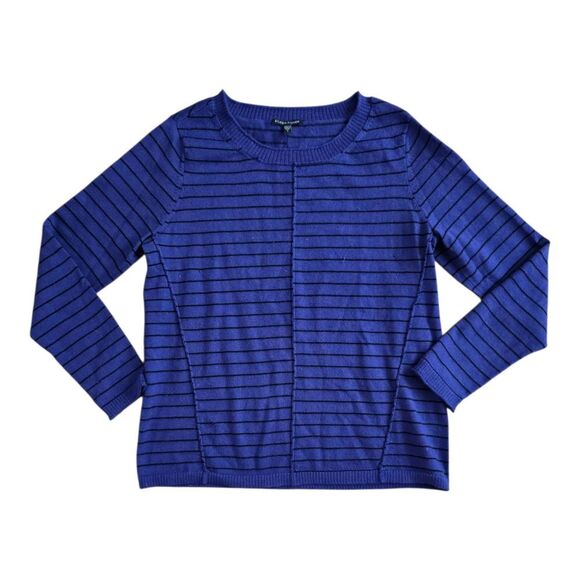 Eileen Fisher Sweaters - Eileen Fisher Purple Striped Knit Merino Wool Sweater S
